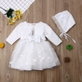 thumbnail image 2 of Bébé Filles 3PCS Robe Costume Taille Arc TuTu Robe + Manches Longues Châle Tops + Bandeau, 2 of 6