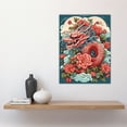 thumbnail image 2 of Fantasy Dragon Fierce Peony Flower 2024 Chinese Year Of The Dragon Large Wall Art Poster Print Thick Paper 18X24 Inch, 2 of 5