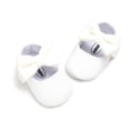 thumbnail image 3 of Infant Baby Girls Bowknot Shoes Soft Sole Princess Wedding Dress Flats Prewalker Newborn Light Baby Sneaker Shoes White 6-12M, 3 of 7