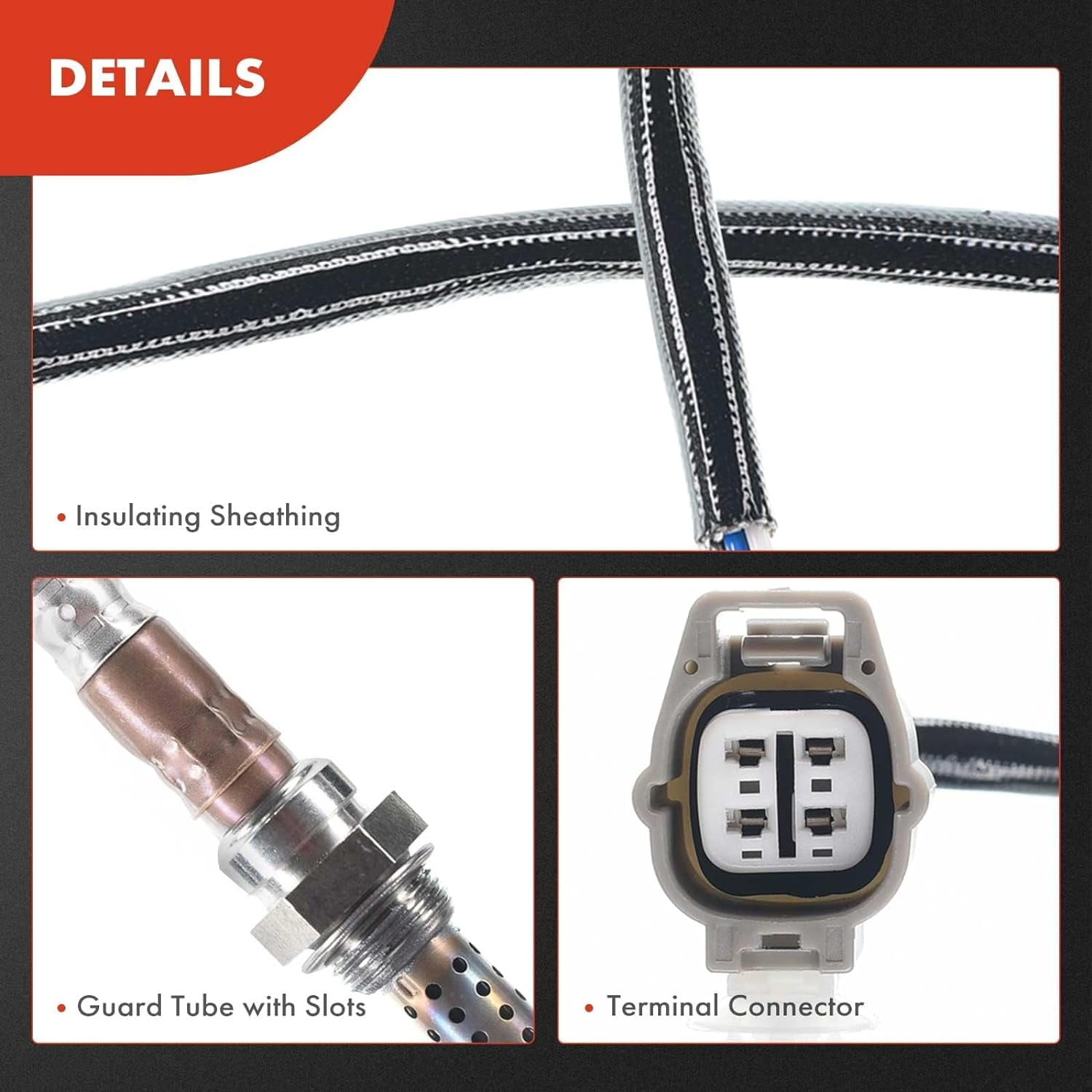 A-Premium O2 Oxygen Sensor Compatible with Toyota Highlander 2011-2016 & Lexus RX450H 2011-2015, RX350 2014-2015, 3.5L, Downstream Front and Rear, 2-PC Set, Replace# 8946548180