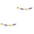 thumbnail image 2 of Advancent Banner Fiesta Mexicana Decoraciones Guirnalda Varias colas Interior Exterior Plástico Fiesta Photo Props Festival Suministros triángulo triángulo 2piezas, 2 of 6
