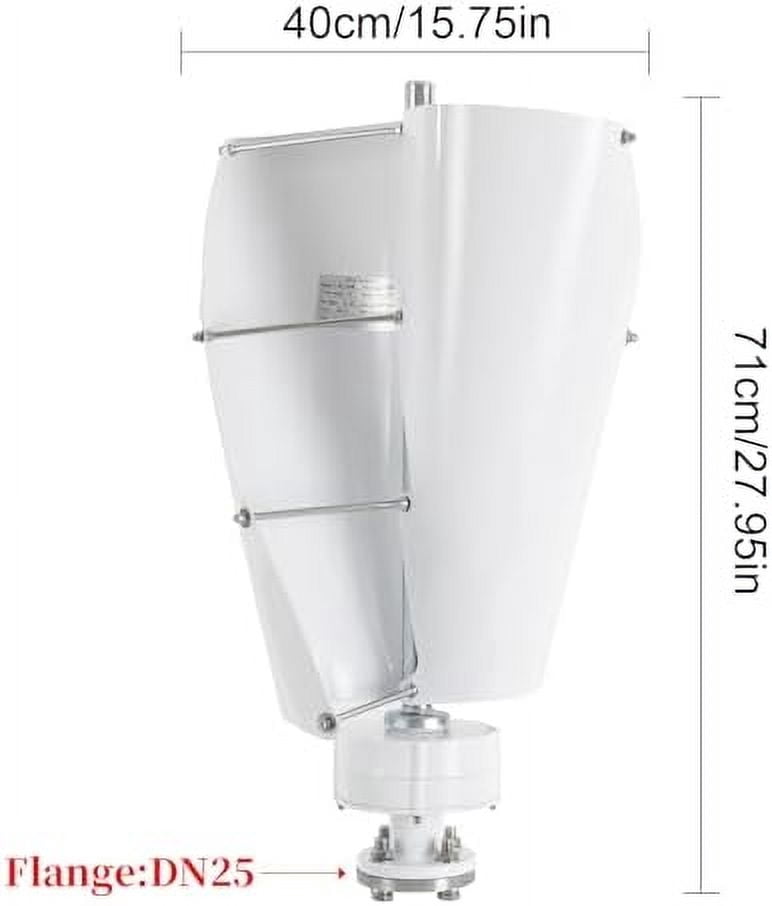 Wind Turbine, 12V 500W Vertical Axis Wind Turbine Generator with Electromagnetism Controller, 2 Aluminum Alloy Blades Wind Turbine Power Generation, Permanent Magnet Generator for Mobile House Cabin