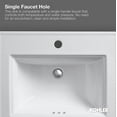 thumbnail image 3 of KOHLER K-2351-1-0 Cimarron Self-Rimming Bathroom Sink White, 3 of 4