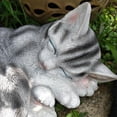 thumbnail image 3 of Gato Durmiente De Jardín, Adornos De Arte De Gato Lindo, Manualidades De Jardín Para Césped De Patio Advancent HA041318-01, 3 of 6