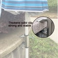 thumbnail image 5 of silvery Patio Umbrella Holder Deck Umbrella Clamp Heavy Duty Steel Patio Umbrella Clamp Bench Buddy Deck Umbrella Stand Fixed Clip, 5 of 5