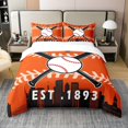 thumbnail image 1 of Baseball 100% Algodón Natural Funda Nórdica para Niños Hombres,King Baseball City, 1 of 7