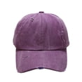 thumbnail image 2 of Lroveb Women Men Baseball Caps Casual Old Fashioned Washing Water Hole Grinding Edge Cap Peaked Trucker Hat, 2 of 3