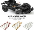 thumbnail image 4 of Xingzhi 10pcs Wheelbase Steering Link Rod Set For 1/10 R1002 RC Car Accessories Black, 4 of 6