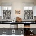 thumbnail image 4 of Kitchen Curtains 24 Inch Short - 3 Panel Set, Rod Pocket Window Curtain with Tropical Palm Tree Sunset Print, 100% Polyester for Boho Kitchen, Beach Room, Easy Wash, 4 of 6