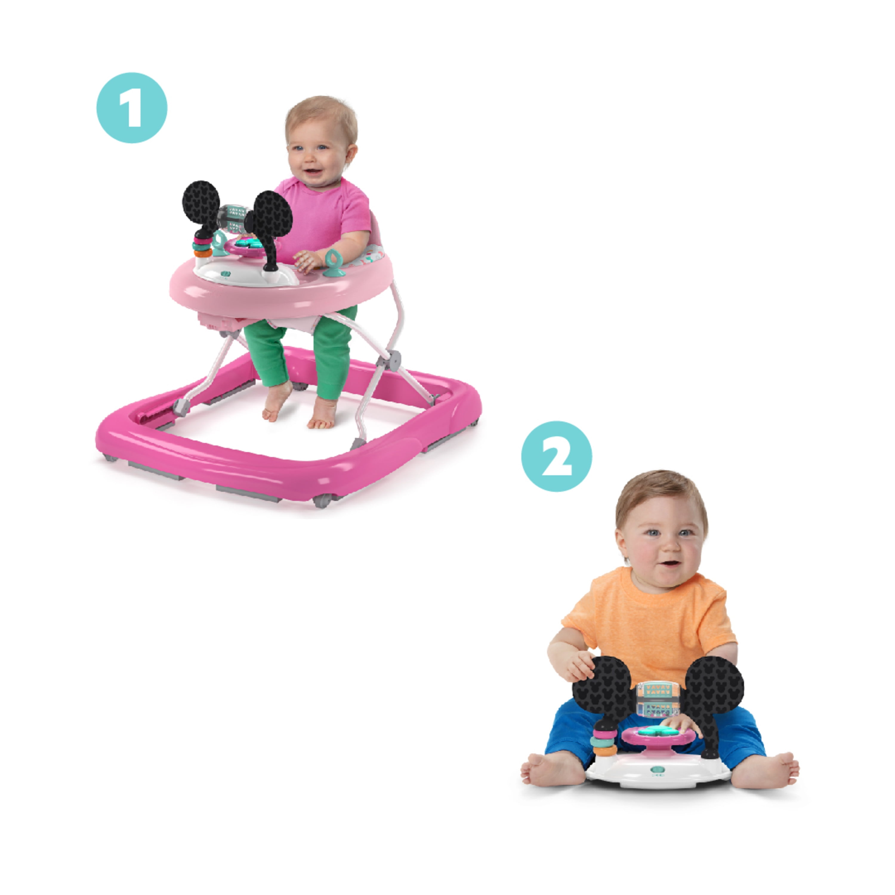 Bright Starts Disney Baby Minnie Mouse 2in1 Activity Walker Forever