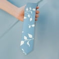 thumbnail image 2 of Floral & Skull Men's Necktie - Edgy Botanical Pattern Satin Wedding Tie, 2 of 2