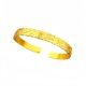 thumbnail image 1 of Brazalete Gold Placer con brazalete abierto grabado a mano, 17 g, para mujer, 1 of 2