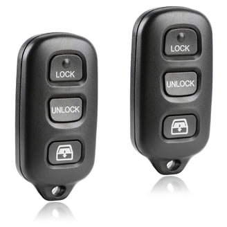 2-Pack Replacement Key Fob Case Shell For GQ43VT14T – No Programming Needed, Black Finish