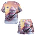 thumbnail image 3 of Christmas Snowmen Pajama Set for Women 2 Piece Sleepwear Loungewear Short Sleeve, 3 of 7