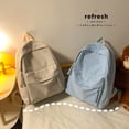 thumbnail image 3 of Waterproof Nylon Backpack for Women Simple Solid Color Bookbag Travel Backpack for Student Girls School Bag Female Shoulder Bags, 3 of 6