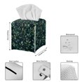 thumbnail image 5 of ZUXONGSY Green Leaf Square Tissue Box Cover 2 Piece Modern PU Leather Tissue Box Holder Waterproof Tissue Cover Customized Printed Tissue Cover Aesthetic Decor for Women Men, 5 of 7