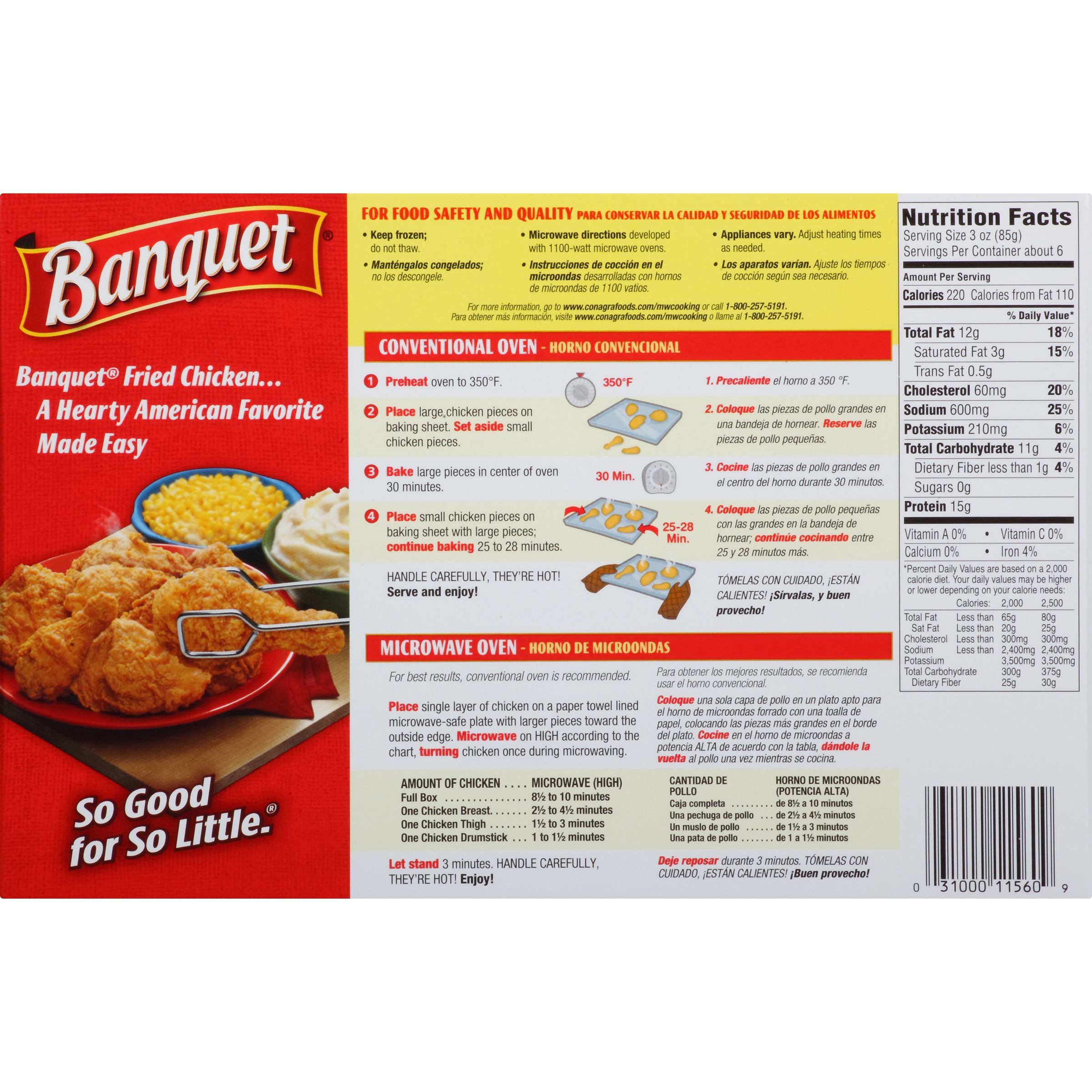 Banquet® Crispy Chicken Variety Pack 28 oz. Box - image 3 of 8