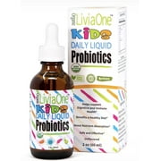 LiviaOne KiDS Daily Liquid Probiotics - Organic - Unflavored Liquid Probiotic for Children