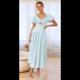 thumbnail image 5 of Vestido Bohemio de Verano para Mujer, con Escote en V, Corta, Corte A y Bolsillo. Azul S, 5 of 10