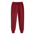 thumbnail image 4 of ASFGIMUJ Ladies Solid Color Drawstring Elastic Waist Casual Loose Foot Sweatpants, 4 of 5