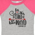 thumbnail image 4 of Inktastic For This Child We Have Prayed Red Arrow and Heart Boys or Girls Baby Bodysuit, 4 of 5