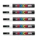 thumbnail image 1 of Set de rotuladores Uni Posca Poster Color PC-5M blanco medio x5, 1 of 6