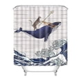 thumbnail image 7 of Maxcozy Waterproof Mildew Proof Shower Curtain with Individuality Pattern Print, With 12 Hooks, 7 of 7