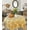 Yellow, variant on Teal Grey Ombre Morocco Pattern Tablecloth Rectangle Table Cloth 60x120 , Waterproof Tablecloth Outdoor Table Cloth, Modern Moroccan Geometric Washable Table Cover for Kitchen Dining Party