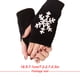 thumbnail image 5 of Guantes de medio dedo Minnieouse de punto con patrón de copos de nieve Negro, 5 of 6