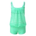 thumbnail image 4 of EGNMCR Tankini Bathing Suits for Women Plus Size Fashion Summer Strappy Casual Printed Swimsuit Swimwear Beachwear Two Piece Set Summer Sale, 4 of 7