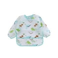 thumbnail image 3 of Seyurigaoka Cute Children Baby Kids Toddler Waterproof Long Sleeve Smock Feeding Bib Apron Fit 1-6 Years, 3 of 4