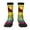 3 Black, variant on Geometry Dash Funny Socks Men Women Adults Novelty Graphic Crew Tube Socks Crazy Design Casual Dress Socks for Sports,Running,Travel