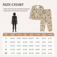 thumbnail image 4 of Pofeuu Marine Birds And Coastal Lighthouse Print Womens Pajamas Set Long Sleeve Sleepwear Button Down Nightwear Soft Pj Lounge Sets Button Down Pajamas Women-XX-Large, 4 of 7