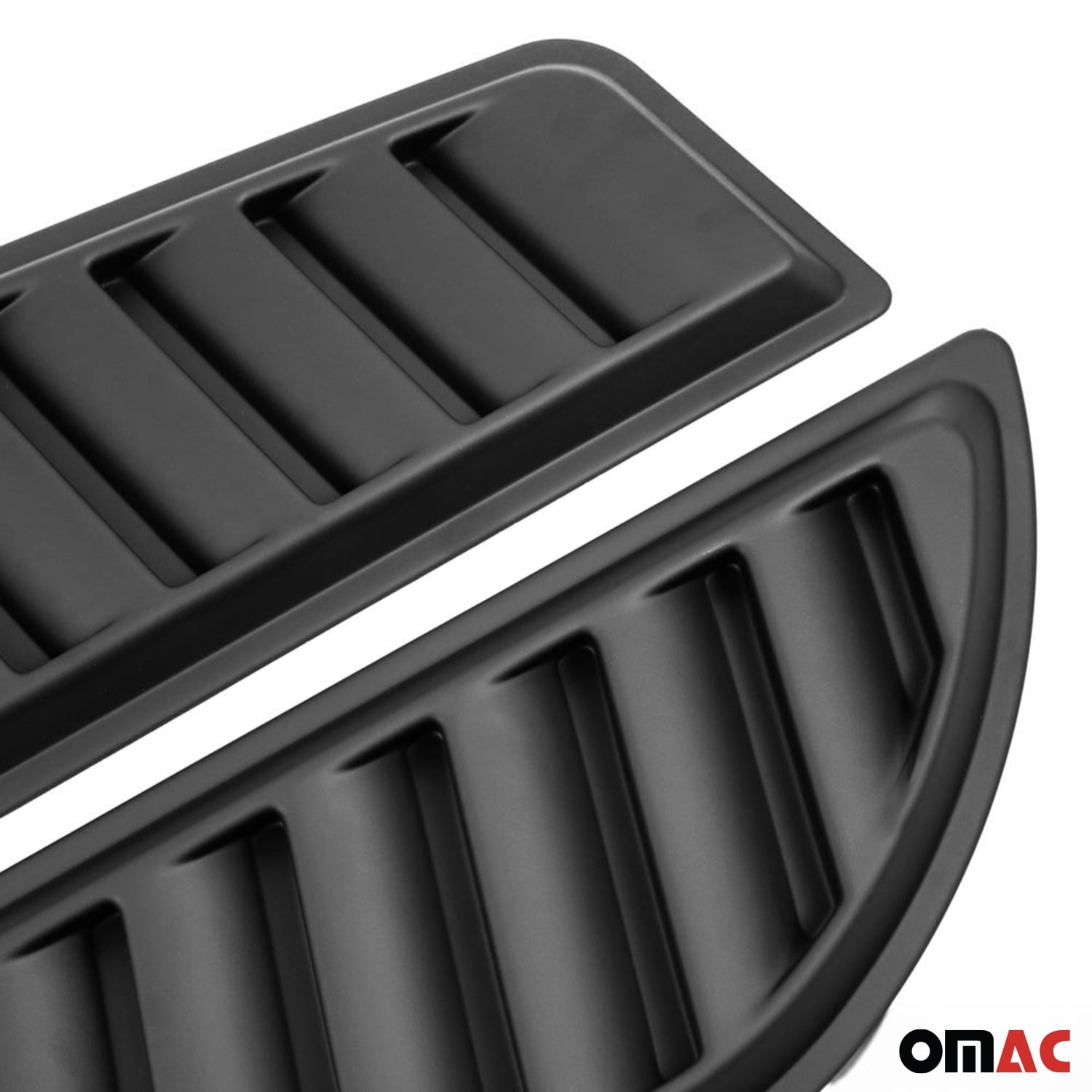 OMAC Hood Scoop Vent Air Flow Intake for Ford Maverick 2022-2024 Black 2 Pcs