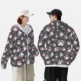 thumbnail image 4 of Fotbe Veste de Protection Solaire UPF 50+ Colorée Pattes de Chien Hommes Femmes avec Capuche Chemise Rafraîchissante avec Poches Randonnée Performance Extérieure-TTTG, 4 of 7