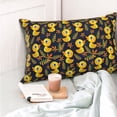 thumbnail image 4 of Rateoe Ducks Pattern Decorative Pillow Case,Throw Pillow Covers,Plush Pillow Cover,Soft Pillow Case,Velvet Pillow Case-14"x20", 4 of 6