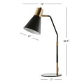 thumbnail image 5 of JONATHAN Y Apollo 22.5" Metal LED Task Lamp, Black/Brass Gold, JYL6129A, 5 of 8