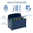 thumbnail image 4 of Delta Children MySize Deluxe Toy Box, Blue, 4 of 6