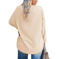 thumbnail image 3 of Women's Plus Size Tops Long Sleeve Crew Neck Oversized T Shirts Loose Casual Tunics, 3 of 9