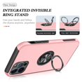 thumbnail image 6 of SZMLOGB Phone Case for iphone 13 Pro Max(6.7") with Ring Holder Shock Resistant Scratch Resistant PC Silicone Heavy Duty Protective Case-pink, 6 of 6