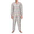 thumbnail image 3 of Goofa Floral Elephant for 2-piece Loungewear Set Men’s Sleepwear Set Soft PJs Cozy loungewear Comfy Sleep Set Winter Pajamas-X-Large, 3 of 7