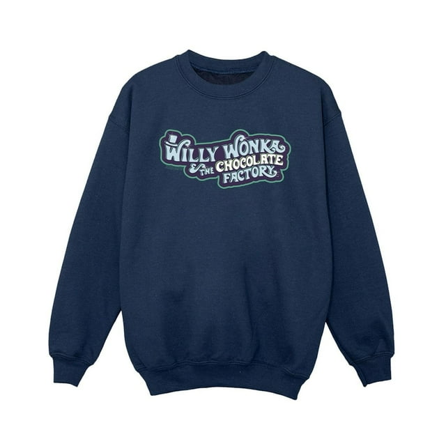 Willy Wonka Chandail à Logo de la Chocolaterie pour Garçons