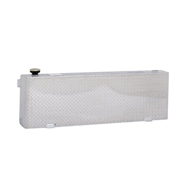 Dee Zee DZ92556N Liquid Transfer Tank; Volume 40 Gallons; L 56 in. x W 9.625 in. x H 19 in.; Narrow Rectangle Shape; Brite-Tread Aluminum; Fits select: 2015-2016,2018-2022 FORD F150