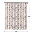 thumbnail image 5 of White Highland Cow Flower Pattern Shower Curtain 72"x84" ,Bathroom Decorative Shower Curtains Set with 12 Hooks,Modern Waterproof Washable Shower Curtain, 5 of 6