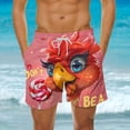 thumbnail image 2 of Mens Summer Beach Shorts Novelty Print Casual Loose Shorts on Clearance Multicolor,L, 2 of 6
