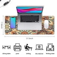 thumbnail image 5 of Functional Artwork: Mandala Design Mouse Mat - Cute, Small Size, Non-Slip, Stitched Edge, Waterproof - Perfect for Women's Office (31.5x11.8 Inch), 5 of 7