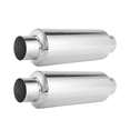 thumbnail image 1 of 2PCS Car Exhaust Muffler 2.5 Inch Inlet Stainless Steel Universal Resonator 12 Inch Long Performance Muffler, 1 of 7