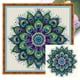 thumbnail image 1 of Kit Punto Cruz Pavo Real Impreso Hilo Algodón Ecológico Bordado 11CT 50x50cm, 1 of 9