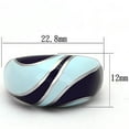thumbnail image 2 of Luxe Jewelry Designs Women's Abstract Design Stainless Steel Ring with Multi Color Epoxy - Size 8, 2 of 4