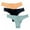 Beige+Black+Blue, variant on Xmarks 100% Cotton Thong Bikini Underwear Seamless Breathable Panties for Women